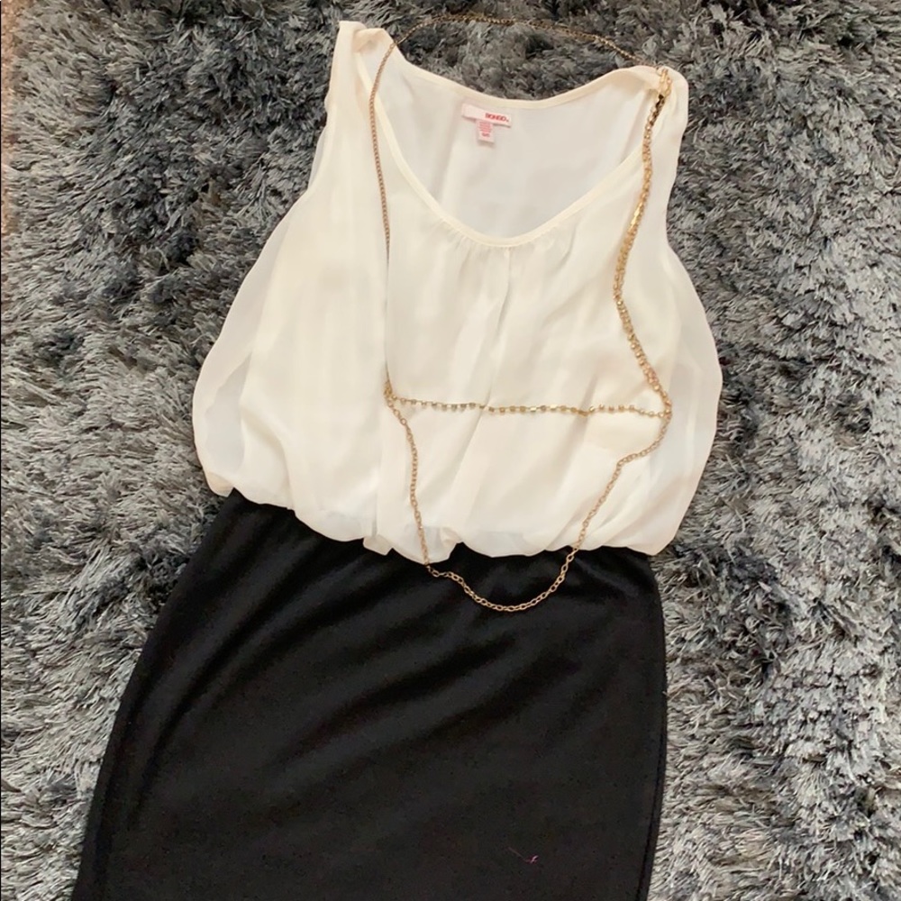 Black  and white dress